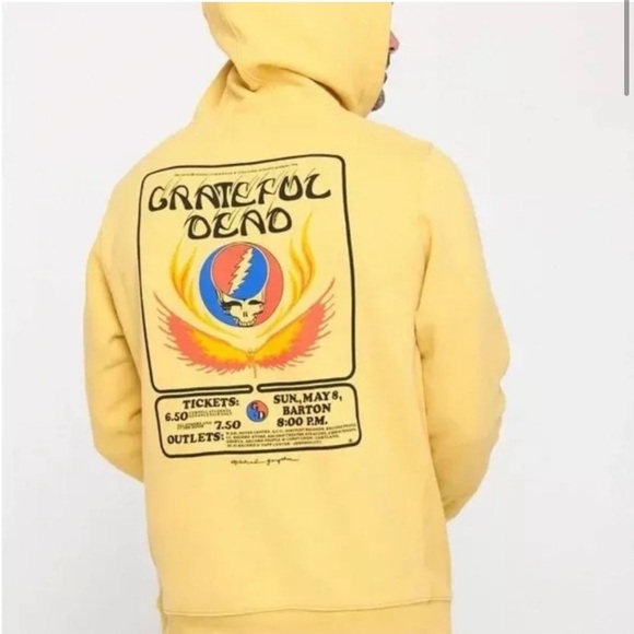 NWT Spiritual Gangster Yellow Limited Addition Grateful Dead Hoodie - Picture 1 of 13